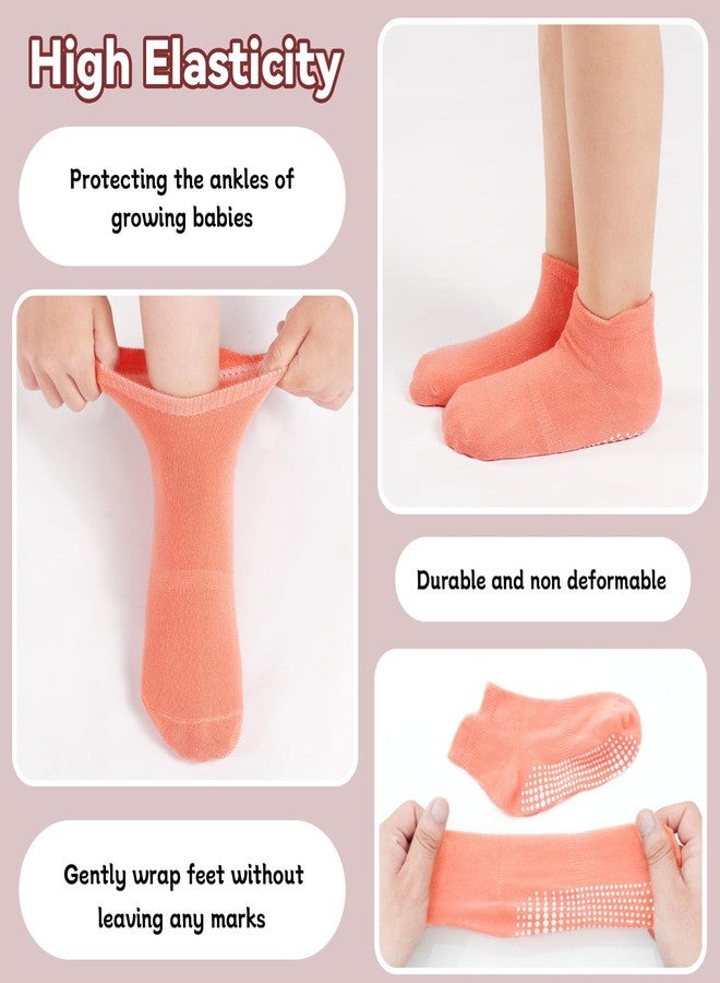 HYCLES 15 Pairs Girl Grip Socks Non Slip Toddler Girls Socks Baby Ankle Sock for 1-3T Kids - Image 5